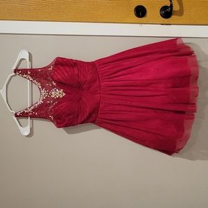 Deb prom dress, size 7/8 red